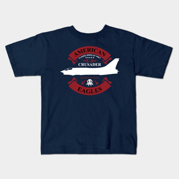 F-8 Crusader Kids T-Shirt by TCP